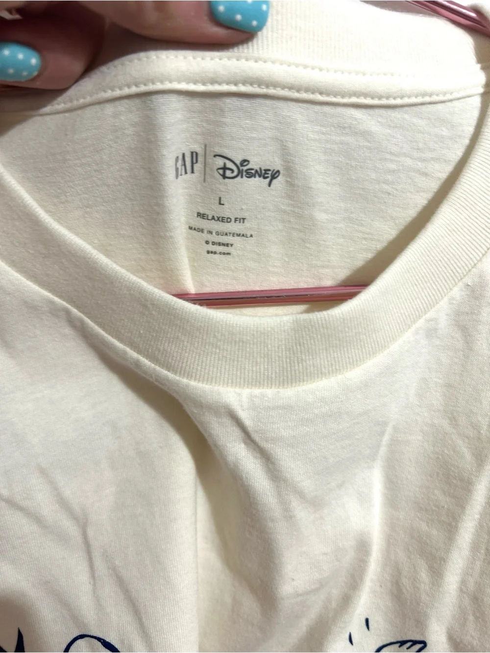 NWT Walt Disney Comics Gap Men’s Short Sleeve Cream Colored T-Shirt, Size Large